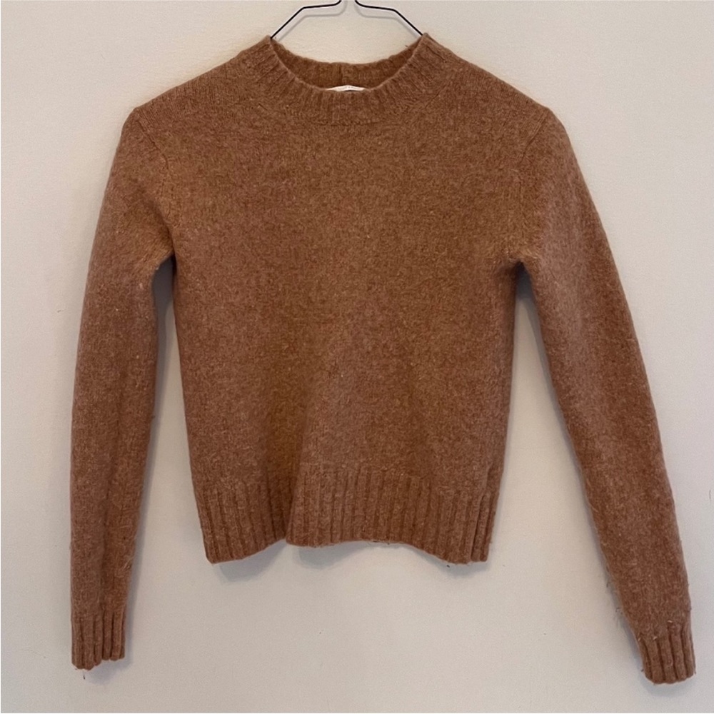 Helmut Lang Long Sleeve Brushed Crew Neck Band, Size XS, Wool